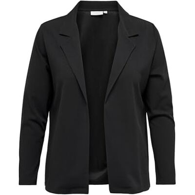 ONLY CARMAKOMA dam blazer stor överdimensionerad Business Cardigan Plus Size Basic CARSANIA, svart, 42-44 ONLY CARMAKOMA dam blazer stor överdimensionerad Business Cardigan Plus Size Basic CARSANIA, svart, 42-44