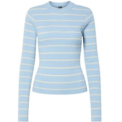 PIECES Pcmira New LS O-Neck Knit Noos BC, Kashmirblå, XS Dam, Kashmirblå, XS PIECES Pcmira New LS O-Neck Knit Noos BC, Kashmirblå, XS Dam, Kashmirblå, XS