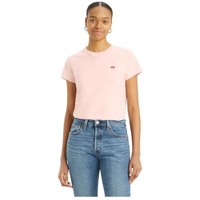 Levi's The Perfect Tee T-shirt för kvinnor, randig Chesthit-logotyp, Potpurri, M Levi's The Perfect Tee T-shirt för kvinnor, randig Chesthit-logotyp, Potpurri, M