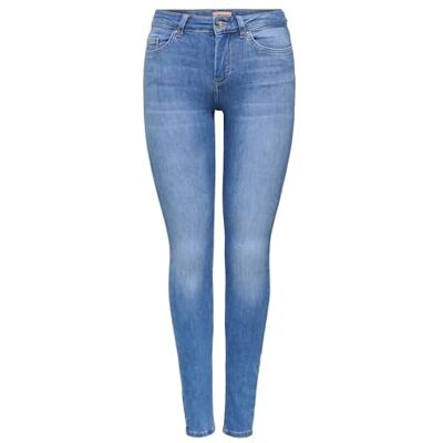 ONLY Jeans för kvinnor, Mellanblå denim, 34 SE/M ONLY Jeans för kvinnor, Mellanblå denim, 34 SE/M