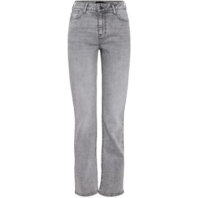 PIECES Pckelly Mw raka jeans Lg Noos Bc, Ljusgrå denim, 25W x 32L PIECES Pckelly Mw raka jeans Lg Noos Bc, Ljusgrå denim, 25W x 32L
