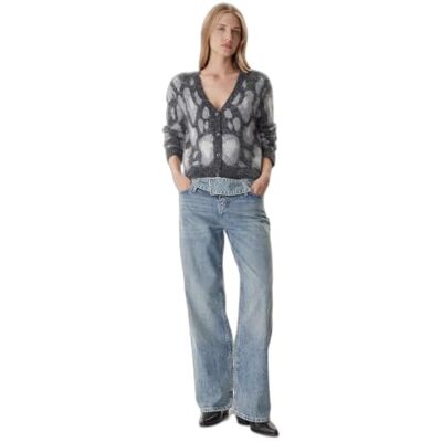 ONLY Onledelie Life Ls Jq Cardi V-hals KNT, Medium grå melerad, XL ONLY Onledelie Life Ls Jq Cardi V-hals KNT, Medium grå melerad, XL