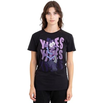 Disney Inside Out 2 Fear Ladies T-shirt, Svart, X-Large, Svart, XL Disney Inside Out 2 Fear Ladies T-shirt, Svart, X-Large, Svart, XL