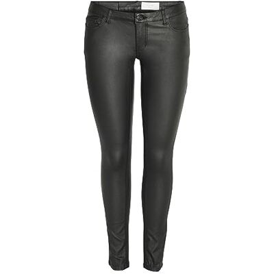 NOISY MAY NMALLIE LW SKINNY COATED SVART BYXA NOOS, svart, (L) W x 34L NOISY MAY NMALLIE LW SKINNY COATED SVART BYXA NOOS, svart, (L) W x 34L