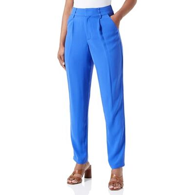 Cream Kvinnors byxor passform midrise midja vanlig waistband ankel längd dam, Bländande blå, 36 Cream Kvinnors byxor passform midrise midja vanlig waistband ankel längd dam, Bländande blå, 36