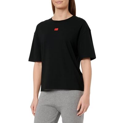 HUGO Dam loungewear_T_Shirt, Svart 001, M HUGO Dam loungewear_T_Shirt, Svart 001, M