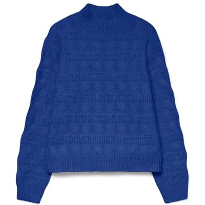 VERO MODA Vmvirgo Ls highneck tröja Bf, Surfa på webben, XS VERO MODA Vmvirgo Ls highneck tröja Bf, Surfa på webben, XS