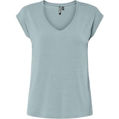 PIECES Pcbillo Tee Lurex Stripes Noos Bc, Molnblå, XS PIECES Pcbillo Tee Lurex Stripes Noos Bc, Molnblå, XS