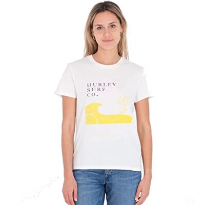 Hurley Dam Daisy Relaxed Girlfriend T-shirt, Marshmallow/sulfat, L Hurley Dam Daisy Relaxed Girlfriend T-shirt, Marshmallow/sulfat, L