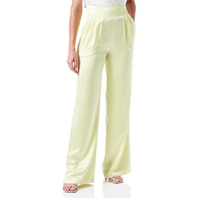 HUGO Women's Hajosa-1 byxor, ljus/pastellgul 745, avslappnad passform HUGO Women's Hajosa-1 byxor, ljus/pastellgul 745, avslappnad passform