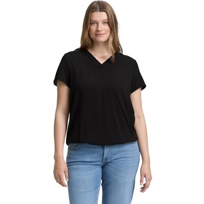 TOM TAILOR Plussize damblus, 14482 – djup svart, 46 plus size TOM TAILOR Plussize damblus, 14482 – djup svart, 46 plus size