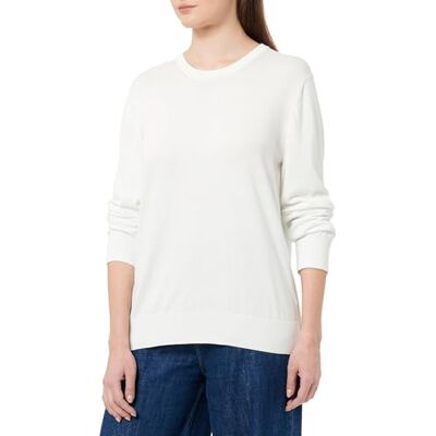 GANT FINE stickad C-hals, kräm, XL GANT FINE stickad C-hals, kräm, XL