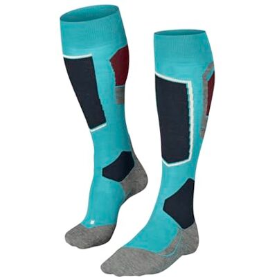 FALKE dam Skidstrumpor SK4 Advanced W Kh ull funktionsmaterial varm tunn 1 par, Turkos Peacock Blue 6536-O, 41-42 FALKE dam Skidstrumpor SK4 Advanced W Kh ull funktionsmaterial varm tunn 1 par, Turkos Peacock Blue 6536-O, 41-42