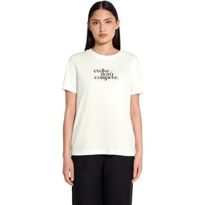 Street One Studio dam basic t-shirt med tryck, Vit, 44 Street One Studio dam basic t-shirt med tryck, Vit, 44