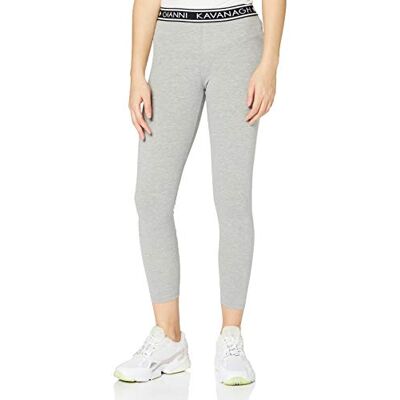 Gianni Kavanagh Grey Melange Core leggings träningsoverall dam, Blandad grå, XXS Gianni Kavanagh Grey Melange Core leggings träningsoverall dam, Blandad grå, XXS