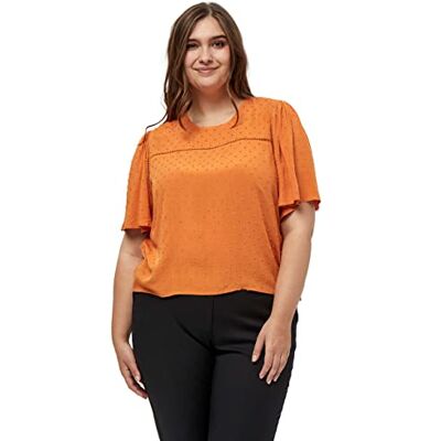 Peppercorn Kvinnors tro blus kurva, Persika karamell, 44 SE/Plus Peppercorn Kvinnors tro blus kurva, Persika karamell, 44 SE/Plus