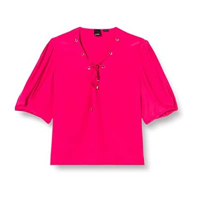 Pinko Benigno Crepe De Chine blus, t-shirt, dam, Wwe_fuchsia mysig, 42 SE Pinko Benigno Crepe De Chine blus, t-shirt, dam, Wwe_fuchsia mysig, 42 SE