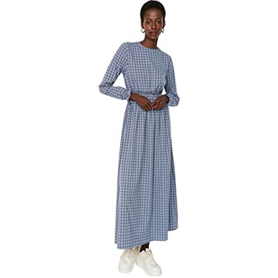 Trendyol Dam Woman Basics Mini Blazerklänning Reverskrage tyg klänning, kaki, 40 Trendyol Dam Woman Basics Mini Blazerklänning Reverskrage tyg klänning, kaki, 40