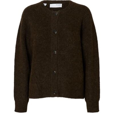 SELECTED FEMME Slflulu Ls stickade kort cardigan Noos, delicioso, XXL SELECTED FEMME Slflulu Ls stickade kort cardigan Noos, delicioso, XXL