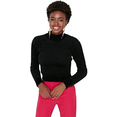 Trendyol Polyester tröja svart smal M svart, Svart, M Trendyol Polyester tröja svart smal M svart, Svart, M