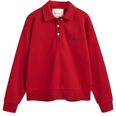 GANT Script Rugger Sweat, Shadow Rose, XL GANT Script Rugger Sweat, Shadow Rose, XL