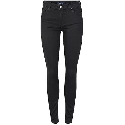 PIECES Jeans för kvinnor, svart, S PIECES Jeans för kvinnor, svart, S