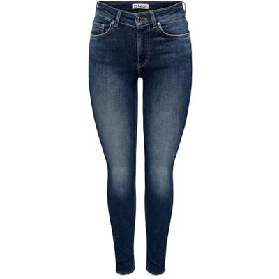 ONLY Damer Onlblush Mid Sk ANK Rw DNM Rea081 Noos, Mörk medium blå denim, XL / 30L ONLY Damer Onlblush Mid Sk ANK Rw DNM Rea081 Noos, Mörk medium blå denim, XL / 30L