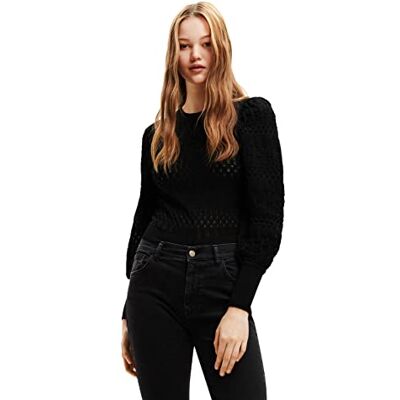 Desigual Women's Black JERS_ONA 2000 tröja tröja, XS Desigual Women's Black JERS_ONA 2000 tröja tröja, XS