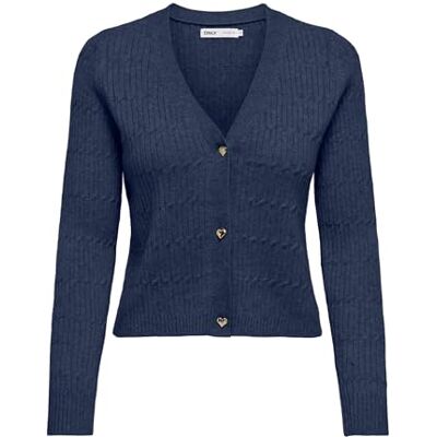 ONLY Onlkatia Ls Cable V-hals Cardi KNT Noos, naval academy, S ONLY Onlkatia Ls Cable V-hals Cardi KNT Noos, naval academy, S