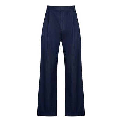 Seidensticker Silkesdekal studio unisex byxor – överdimensionerad passform – lång – denim – chinos – 100% bomull, blå, L Seidensticker Silkesdekal studio unisex byxor – överdimensionerad passform – lång – denim – chinos – 100% bomull, blå, L