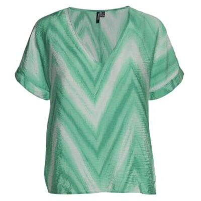 VERO MODA dam Vmjosie KUA Ss WVN Ga Top, Katydid/Aop: kua, XS VERO MODA dam Vmjosie KUA Ss WVN Ga Top, Katydid/Aop: kua, XS