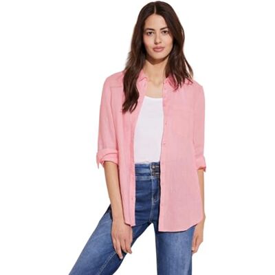 Street One dam Ls_solid casual skjorta collar Bl skjorta, Rolig persika, 42 Street One dam Ls_solid casual skjorta collar Bl skjorta, Rolig persika, 42