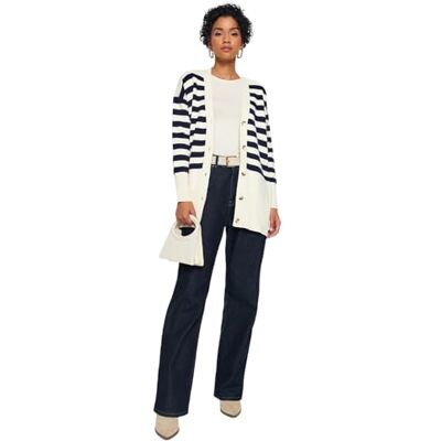 Trendyol dam skuren långa ärmar avslappnad hijab cardigan, sten, L Trendyol dam skuren långa ärmar avslappnad hijab cardigan, sten, L