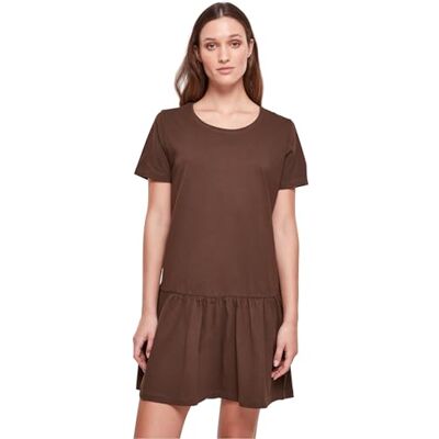 Urban Classics Damer Valance Tee Dress, Damklänning, Brown, Brun, S Urban Classics Damer Valance Tee Dress, Damklänning, Brown, Brun, S