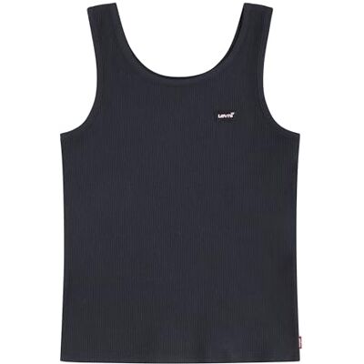 Levi's KT-Knit Top Ribbad T-tröja Flicka, Svart, 5 år Levi's KT-Knit Top Ribbad T-tröja Flicka, Svart, 5 år