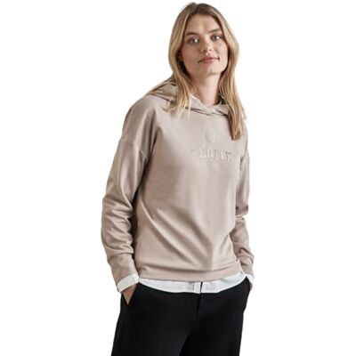 Street One Huvtröja för kvinnor med broderi, Ljus mocha beige, 38 Street One Huvtröja för kvinnor med broderi, Ljus mocha beige, 38