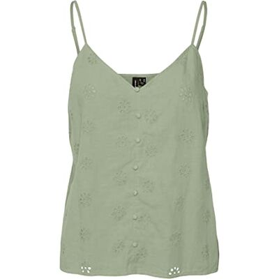 VERO MODA Kvinnors VMMAJA Singlet WVN topp, Reseda, XS, Reseda, XS VERO MODA Kvinnors VMMAJA Singlet WVN topp, Reseda, XS, Reseda, XS