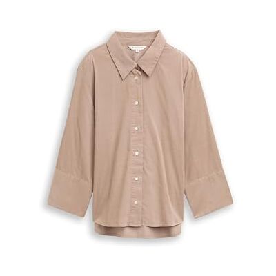 TOM TAILOR 1047579 Blusar, 32208-Soft Taupe Gray, 44 kvinnor, 32208 Mjuk Taupe Grey, 42 TOM TAILOR 1047579 Blusar, 32208-Soft Taupe Gray, 44 kvinnor, 32208 Mjuk Taupe Grey, 42