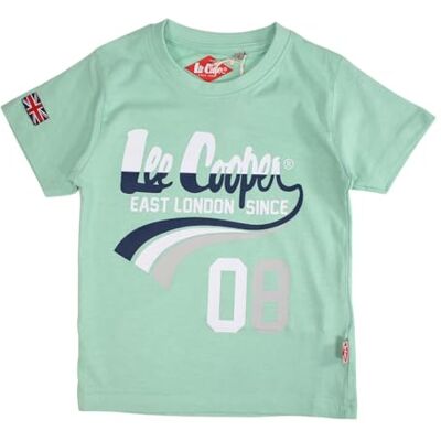 Lee Cooper Pojke T-shirt kortärmad topp bomull grön 6 år, Färg: grön, 6 �r Lee Cooper Pojke T-shirt kortärmad topp bomull grön 6 år, Färg: grön, 6 �r
