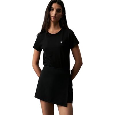 Calvin kvinnors S/S stickade toppar, Svart (k svart), M Calvin kvinnors S/S stickade toppar, Svart (k svart), M