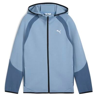 PUMA Evostripe huvtröja för pojkar med hel dragkedja, Dk B Sweatshirt (förpackning med 1) PUMA Evostripe huvtröja för pojkar med hel dragkedja, Dk B Sweatshirt (förpackning med 1)