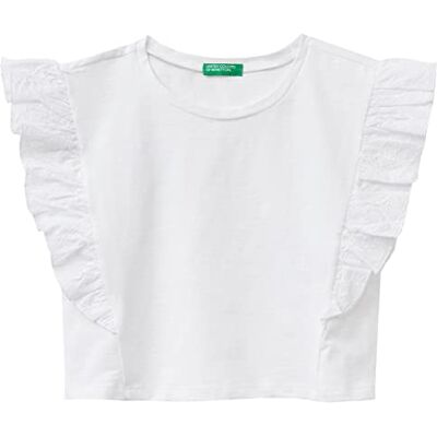 United kortärmad t-shirt för flickor, Bianco 101, L (Kort) United kortärmad t-shirt för flickor, Bianco 101, L (Kort)