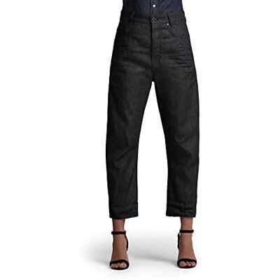 G-STAR RAW C-staq 3D Cropped Boyfriend dam Jeans, Tonhöjd svart C668-a810, 30W / 32L G-STAR RAW C-staq 3D Cropped Boyfriend dam Jeans, Tonhöjd svart C668-a810, 30W / 32L