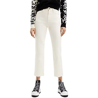 Desigual Dam jeans, Vit, 40 SE Desigual Dam jeans, Vit, 40 SE