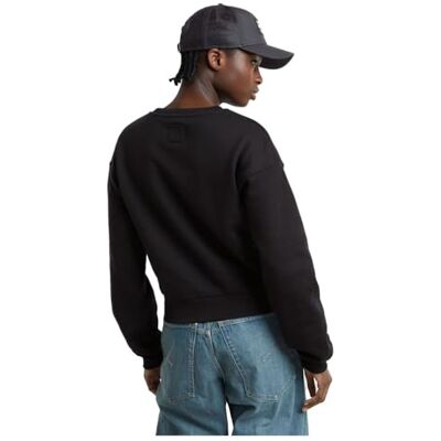 G-STAR RAW Circle gr tröja, Svart (Dk Black D25044-d427-6484), S G-STAR RAW Circle gr tröja, Svart (Dk Black D25044-d427-6484), S