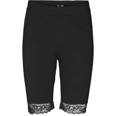 VERO MODA Curve Damer Vmlennon Cycle S Curve Ga Noos shorts, svart, XL/Stor VERO MODA Curve Damer Vmlennon Cycle S Curve Ga Noos shorts, svart, XL/Stor