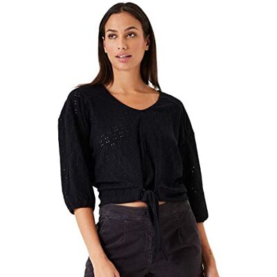 Garcia Damskjorta kortärmad blus, svart, XL, svart, XL Garcia Damskjorta kortärmad blus, svart, XL, svart, XL