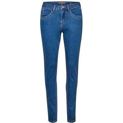 Cream dam Jeans Jeans Skinny Fit Midrise Waist Regular Waistband 5 Fickor Cream dam Jeans Jeans Skinny Fit Midrise Waist Regular Waistband 5 Fickor