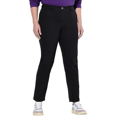 Ulla Popken damjeans, pojkvän, lediga byxor, svart, 36W / 32L Ulla Popken damjeans, pojkvän, lediga byxor, svart, 36W / 32L