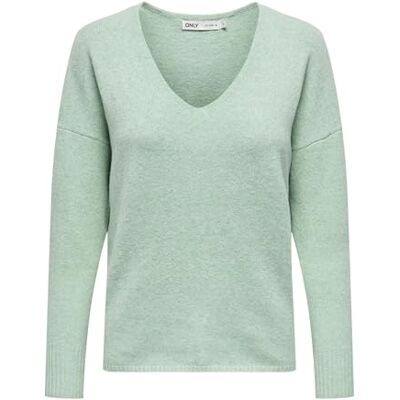 ONLY Onlrica Life L/S V-hals tröja KNT Noos, Ljus, S ONLY Onlrica Life L/S V-hals tröja KNT Noos, Ljus, S